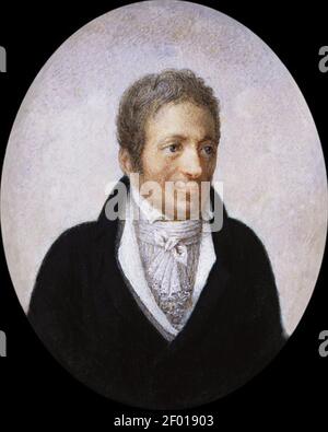 Pierre-Jean-Georges Cabanis (1757-1808)-gemalte von Marc Louis Arlaud(1773-1845). Stockfoto