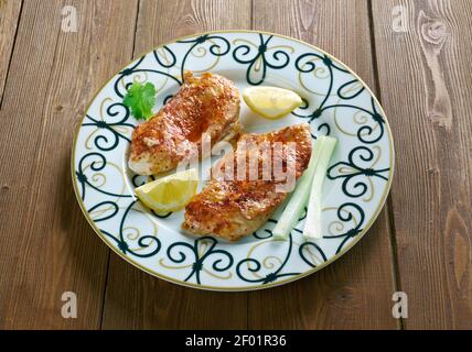 Jordanische gegrilltes Hähnchen Stockfoto