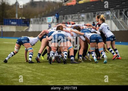 London, Großbritannien. März 2021, 06th. Scrum Aktion während des Spiels Kredit: SPP Sport Presse Foto. /Alamy Live Nachrichten Stockfoto