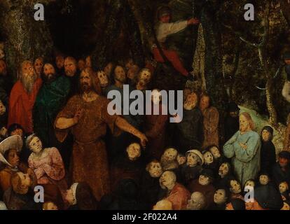 Pieter Bruegel der Ältere - die Predigt des heiligen Johannes Der Täufer Stockfoto