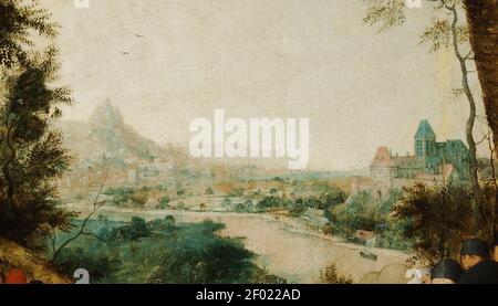 Pieter Bruegel der Ältere - die Predigt des heiligen Johannes Der Täufer Stockfoto