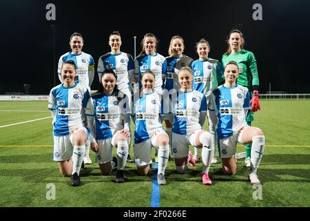 Niederhasli, Zürich. März 2021, 06th. 6th. März 2021, Niederhasli, GC/Campus, AXA Women's Super League: Grasshopper Club Zürich - BSC YB-Women, TeamFoto Grasshopper Club Zürich (Schweiz/Kroatien OUT) Credit: SPP Sport Pressefoto. /Alamy Live Nachrichten Stockfoto