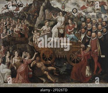 Pieter Claeissens (II) - Allegorie des Friedens von 1577 in Die Niederländer Stockfoto