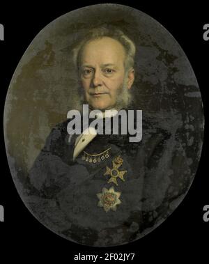 Pieter Mijer (1812-81). Gouverneur-generaal van Nederlands Oost Indië Stockfoto