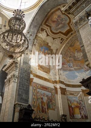 Fresken des Hochaltars der Kathedrale von Catania Stockfoto