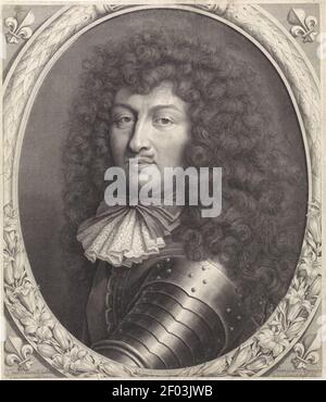 Pieter van Schuppen - Porträt von Ludwig XIV. Von Frankreich. Stockfoto