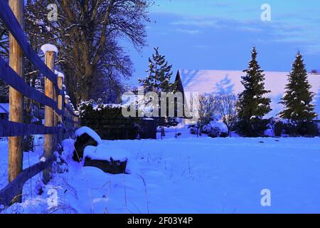 Dramatische Landschaft kalten und frostigen Tag Stock Foto Stockfoto