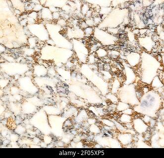 Marmor und gesprungene Stufenziegel in altem Wandtexturmaterial Der Hintergrund Stockfoto