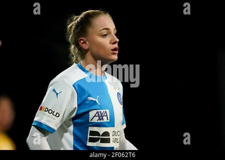 Niederhasli, Zürich. März 2021, 06th. 6th. März 2021, Niederhasli, GC/Campus, AXA Women's Super League: Grasshopper Club Zürich - BSC YB-Women, # 7 Ana Maria Markovic (GC) in Aktion, Portrait (Schweiz/Kroatien OUT) Credit: SPP Sport Pressefoto. /Alamy Live Nachrichten Stockfoto