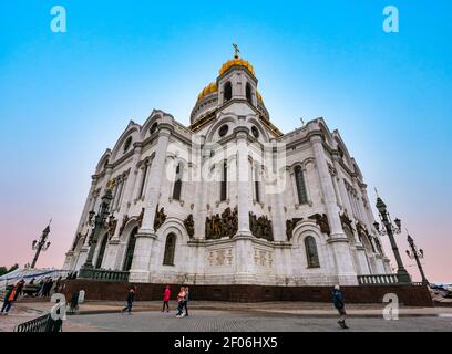 Christ-Erlöser-Kathedrale oder St Saviors-Kathedrale, Moskau, Russische Föderation Stockfoto