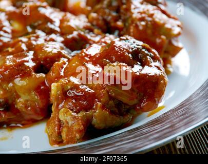 Peruanische Adobo Hähnchen Stockfoto