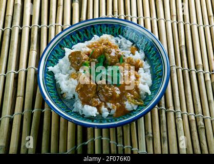 Pakistanische Hammel-Eintopf Stockfoto