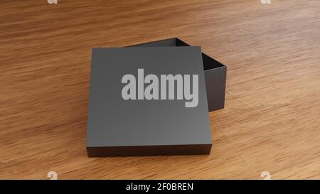 Box Mockups leere Verpackung Box 3D Rendering Stockfoto