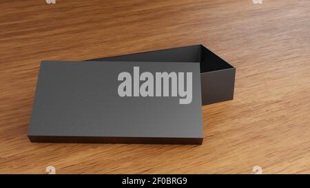 Box Mockups leere Verpackung Box 3D Rendering Stockfoto