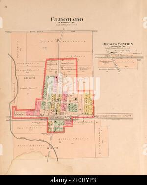 Plat Buch von Preble County, Ohio - zusammengestellt aus County Aufzeichnungen und tatsächlichen Umfragen Stockfoto