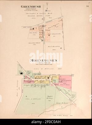 Plat Buch von Preble County, Ohio - zusammengestellt aus County Aufzeichnungen und tatsächlichen Umfragen Stockfoto