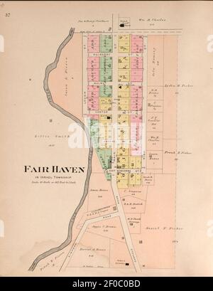 Plat Buch von Preble County, Ohio - zusammengestellt aus County Aufzeichnungen und tatsächlichen Umfragen Stockfoto