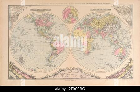 Plat Buch von Preble County, Ohio - zusammengestellt aus County Aufzeichnungen und tatsächlichen Umfragen Stockfoto