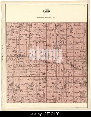 Plat Buch von Racine und Kenosha Grafschaften, Wisconsin Stockfoto