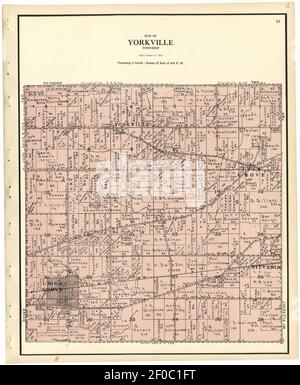 Plat Buch von Racine und Kenosha Grafschaften, Wisconsin Stockfoto