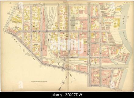 Plat Buch, Stadt Rochester, New York - sorgfältig zusammengestellt aus offiziellen Aufzeichnungen und Umfragen. Stockfoto