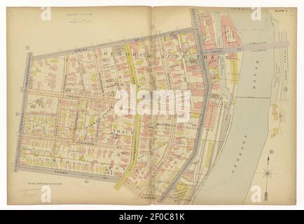 Plat Buch, Stadt Rochester, New York - sorgfältig zusammengestellt aus offiziellen Aufzeichnungen und Umfragen. Stockfoto
