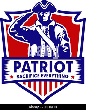 American Patriot Logo Design Vektor Vorlage Stock Vektor