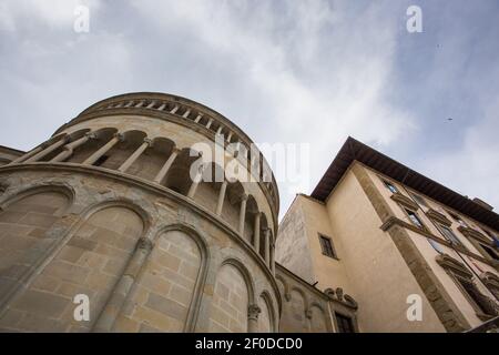 Kirche Santa Maria della Pieve in Arezzo, Italien Stockfoto