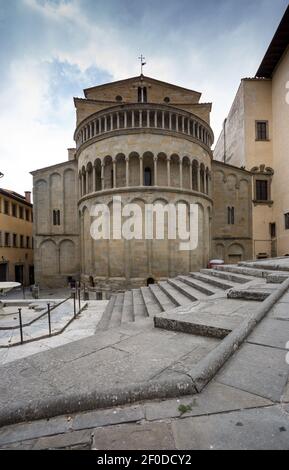 Kirche Santa Maria della Pieve in Arezzo, Italien Stockfoto