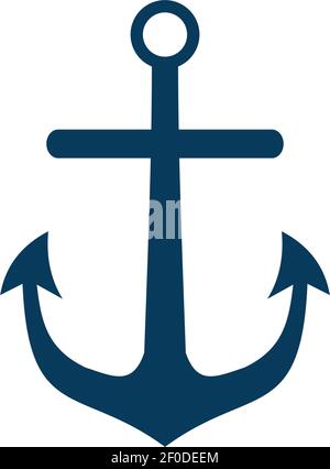 Anker Logo Symbol Design Inspiration Vektor Vorlage Stock Vektor