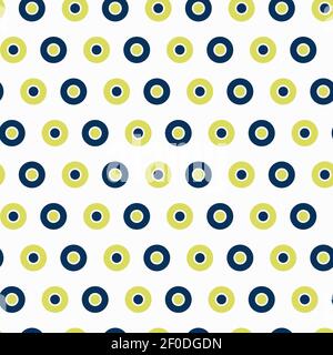 Ein einfaches Muster mit Kreisen. Geometrisches Muster. Stock Vektor