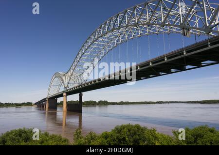 Hernando de Soto Brücke über Mississippi River Arkansas Tennessee Stockfoto