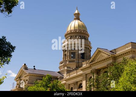 Cheyenne Wyoming Innenstadt Capitol Building Legislative Zentrum Hauptstadt Stockfoto