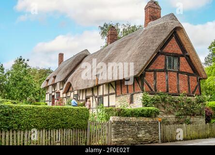 Anne Hathaway Cottage, Stratford-upon-Avon, Warwickshire, England, Großbritannien Stockfoto