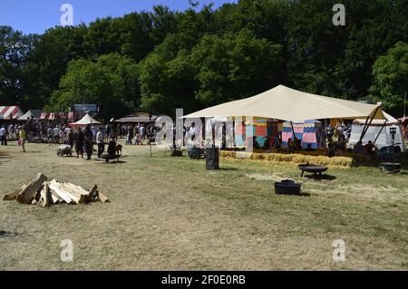 Mittelalterliches Festspektakel in Bückeburg 2018 in Deutschland Stockfoto