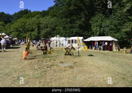 Mittelalterliches Festspektakel in Bückeburg 2018 in Deutschland Stockfoto