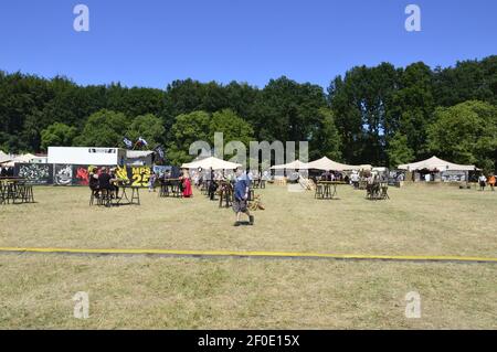 Mittelalterliches Festspektakel in Bückeburg 2018 in Deutschland Stockfoto