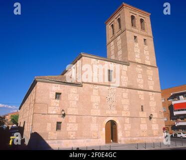 IGLESIA PARROQUIAL. ORT: IGLESIA DE SAN VICENTE MARTIR. PARACUELLOS DEL JARAMA. MADRID. SPANIEN. Stockfoto