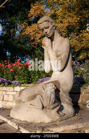 Froschkönig-Brunnen Stockfoto