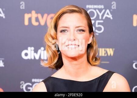 Malaga, Spanien. März 2021, 6th. Maria Casado besucht den roten Teppich vor der Goya Awards 2021 Gala in Malaga . März 06, 2021. Foto von Alterphotos/Francis González/ABACAPRESS.COM Quelle: Abaca Press/Alamy Live News Stockfoto