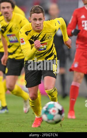 München, Deutschland. März 2021, 06th. Thorgan HAZARD, BVB 10 im Spiel FC BAYERN MÜNCHEN - BORUSSIA DORTMUND 4-2 1.Deutsche Fußballliga am 6. März 2021 in München. Saison 2020/2021, Spieltag 24, 24.Spieltag, 1. Quelle: Peter Schatz/Alamy Live News Stockfoto