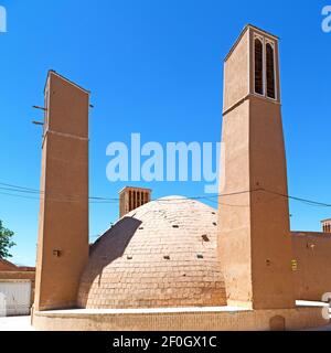 Im iran yazd der alte Windturm Stockfoto