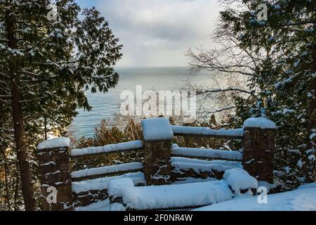Fathom Five National Park Gray Sauble County Bruce Peninsula Ontario Kanada Stockfoto