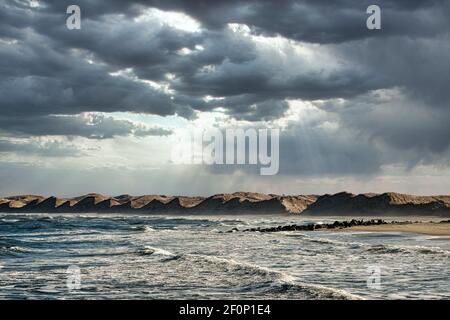 Vorupoer Nordseeküste im Westen Dänemarks Stockfoto