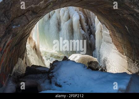 Fathom Five National Park Gray Sauble County Bruce Peninsula Ontario Kanada Stockfoto