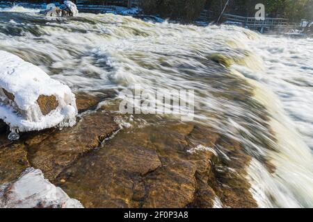 Fathom Five National Park Gray Sauble County Bruce Peninsula Ontario Kanada Stockfoto