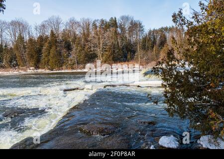 Fathom Five National Park Gray Sauble County Bruce Peninsula Ontario Kanada Stockfoto