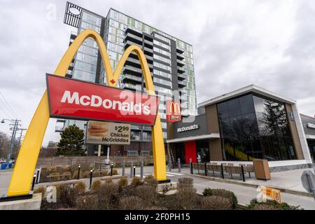 Erstes McDonald's-Restaurant in Kanada. Richmond, B.C., Kanada Stockfoto