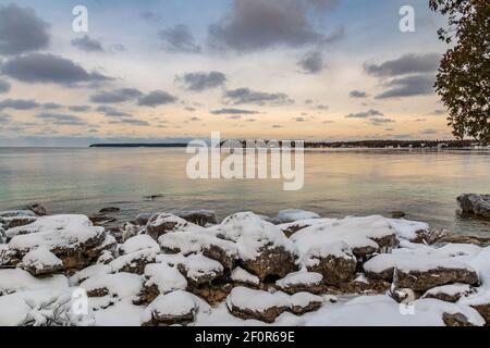 Fathom Five National Park Gray Sauble County Bruce Peninsula Ontario Kanada Stockfoto