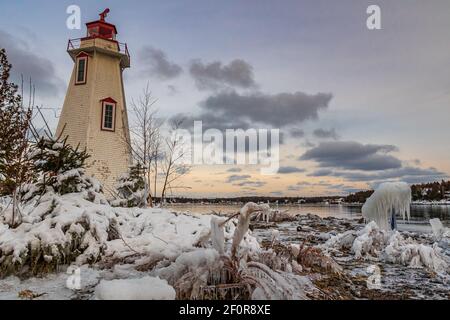 Fathom Five National Park Gray Sauble County Bruce Peninsula Ontario Kanada Stockfoto